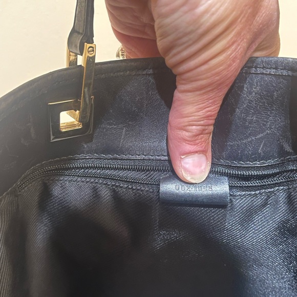 Gucci Shoulder Tote Bag Black/Grey GG Canvas - Picture 5 of 9